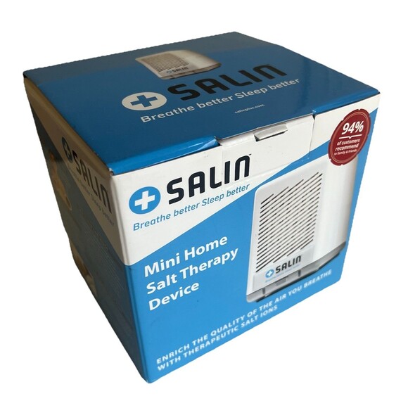 Salin MINI Home Salt Therapy Device Air Purifier Therapeutic Ions NO POWER CORD - Picture 1 of 8